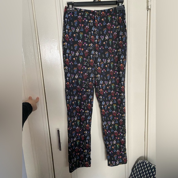 Marine Layer Women’s XS Black / Multicolor Floral Ankle Pants - Picture 1 of 6